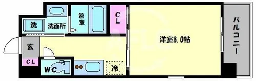 Taane夕凪【4階】の間取り