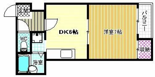 ハイツ・ハピネス【4階】の間取り