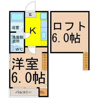コーポすずな【1階】の間取り