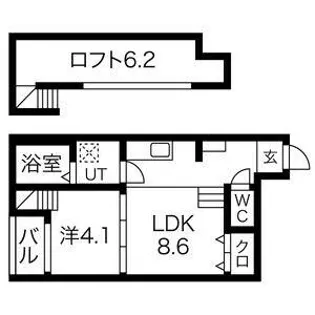 スクーデリア【2階】の間取り