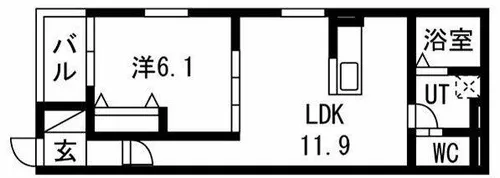 リヴェール神郷【2階】の間取り