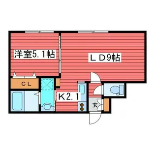 グランメール月寒EAST【2階】の間取り