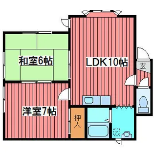 コーポ藤【203号室】の間取り
