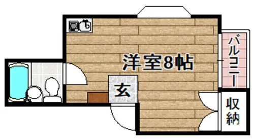 STヴィラ芥川【302号室】の間取り