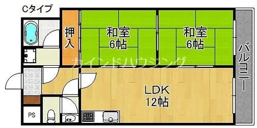 北畠西清川ビル【4階】の間取り