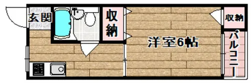 柳原第二パールマンション【211号室】の間取り