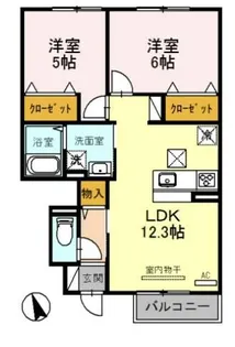 ルミエール【1階】の間取り