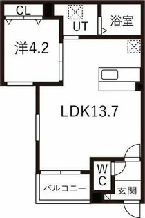 DEVELD荒子【1階】の間取り