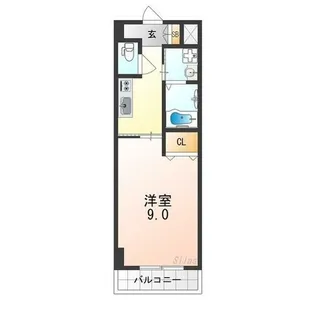 サザンクレスト堺【9階】の間取り