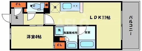 PHOERME TENNOJI East【6階】の間取り