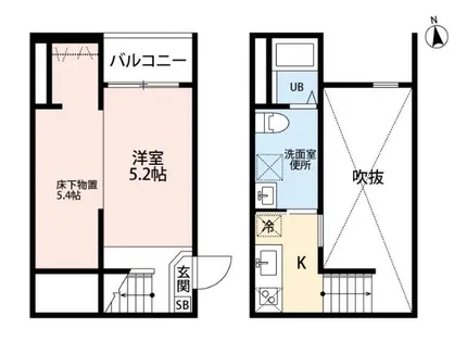 マクト鳥羽見【2階】の間取り