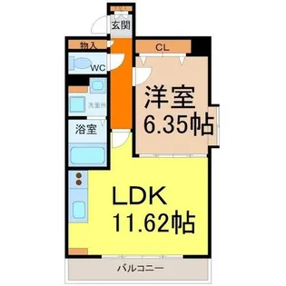 ケイズマンション泉【5階】の間取り