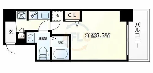 GRACE NORTH NISHITENMA【11階】の間取り