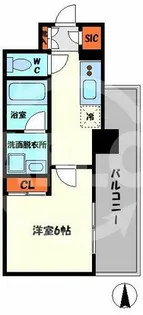 セルン新町【6階】の間取り