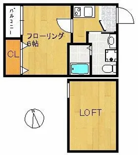 チェルカーレ大橋【2階】の間取り