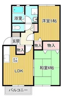 アーバンハイツ セゾン D棟【1階】の間取り