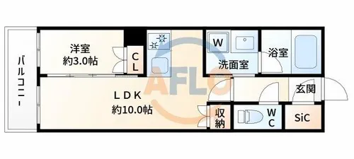 アーバンパーク淡路【3階】の間取り