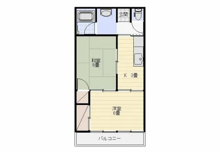 グラッセ前田【1FA号室】の間取り