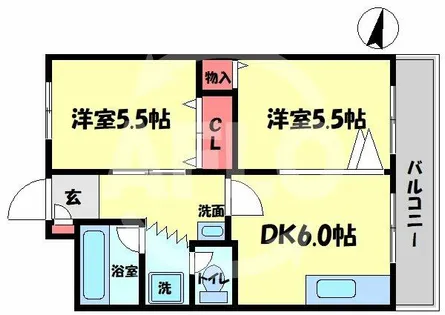 増田マンション【4階】の間取り