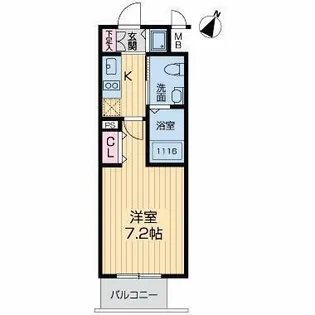 グランルージュ中之島南【606号室】の間取り