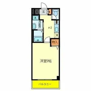 ラポール帝塚山【3階】の間取り
