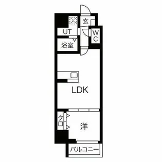 1LDKの間取り画像