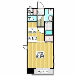 プレサンス新栄デコール【11階】の間取り