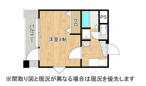 ニューサンリバー8番館【6階】の間取り