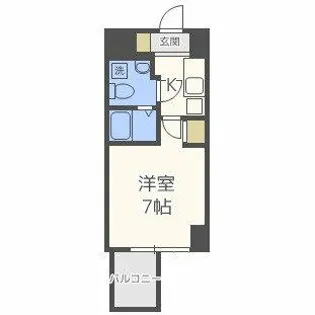 APRILE南森町【8階】の間取り
