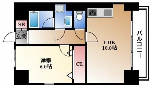 ハピネス【2階】の間取り
