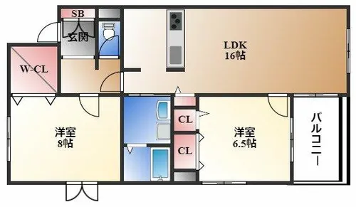 アークプラッツ【5階】の間取り