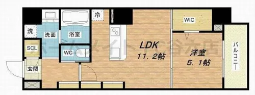 BRAVE北新町【3階】の間取り