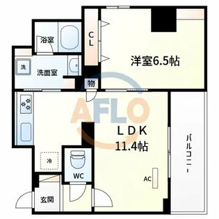 HABITAT平野【2階】の間取り