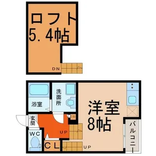 ボヌール中村公園【2階】の間取り