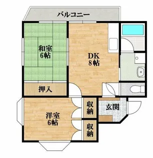 アークマンション【302号室】の間取り