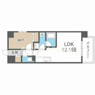 プラウディア今里【3階】の間取り