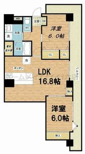 フォレステージュ谷町【9階】の間取り