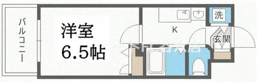 エスライズ梅田東【4階】の間取り