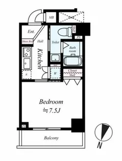 エスライズ四ツ橋【3階】の間取り