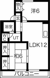 ガーデンハイツ岸佐【2階】の間取り