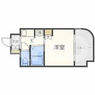 ドミール京町堀【10階】の間取り