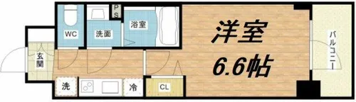 プレサンス福島ミッドエル【3階】の間取り