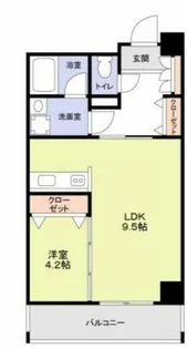 近江レジデンス4号館【9階】の間取り