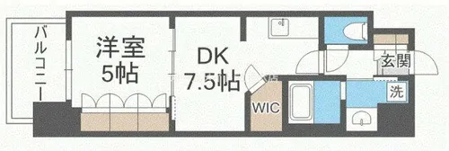 コンフォリア阿波座【11階】の間取り