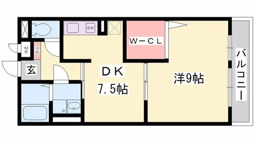 サンテ・レザンジュ B棟【B202号室】の間取り