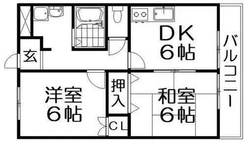 アビリティK【3階】の間取り