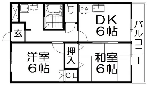 アビリティK【3階】の間取り