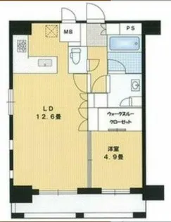 大阪府大阪市北区本庄西2丁目【マンション】の間取り