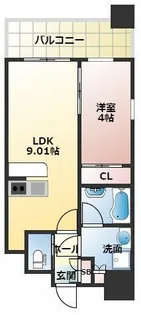 プレジオ緑地公園【9階】の間取り