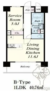BLU FORTUNA扇町【10階】の間取り